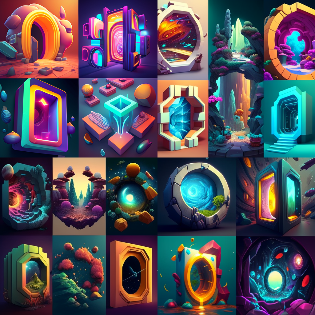 AI-generiertes Bild 3 - Diverse Portale